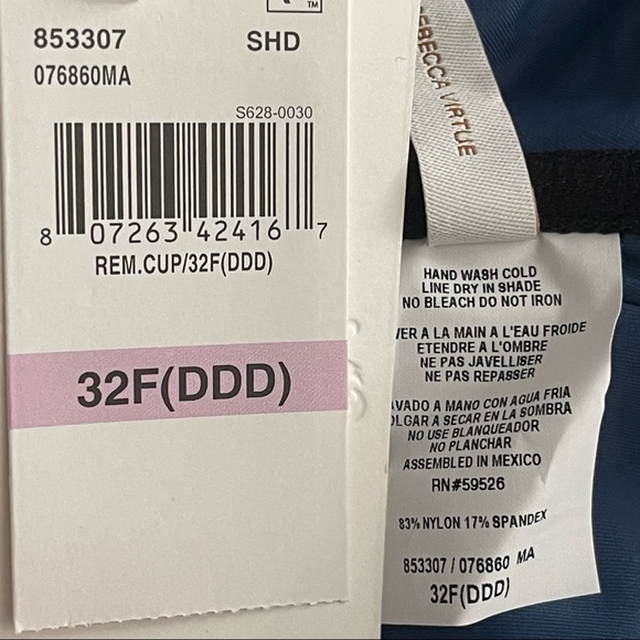 BECCA underwire halter bikini 32F(DDD) - Picture 6 of 9